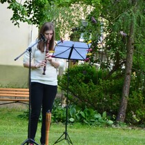 Na vod Muzejn noci zaznly dv skladby na zobcovou fltnu v podn Kateiny Bambousov. Pot editelka muzea PhDr. Radmila Holodkov pivtala hosty. 